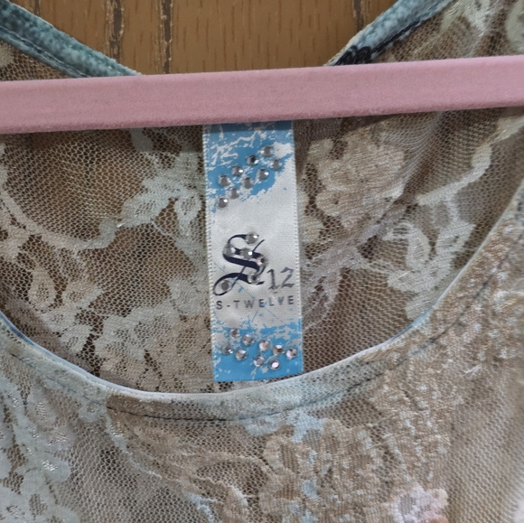 S-Twelve Colorful Y2k Lace Mini Dress - Picture 2 of 5